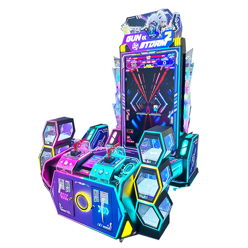 Gun Storm 2 Dual Control Arcade Shooting Game Console Stunning Visuals & Exciting Missions for Coin Operated Recreation Spots