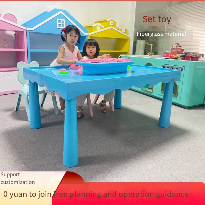Children's Playground Space Sand Table Indoor Educational Handmade Table Shopping Mall Amusement Toy Table DIY Project