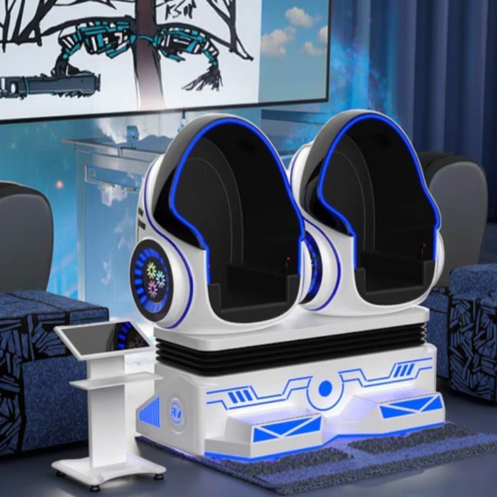 VR Egg Chair Metal Crazy Eggs 9d Vr with 3d Glass Park Hot Sale Indoor Equipment Console Experience VR Egg Chair