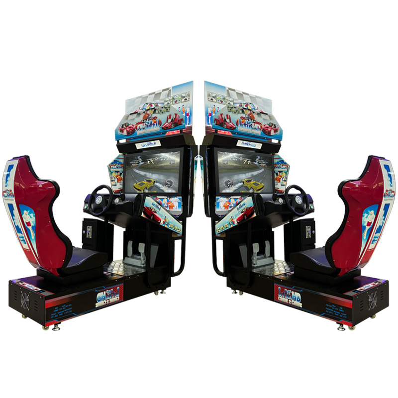Factory-Discounted Coin-Operated Arcade Game Console Analog Sim Racing Driving Simulator for Game Rooms