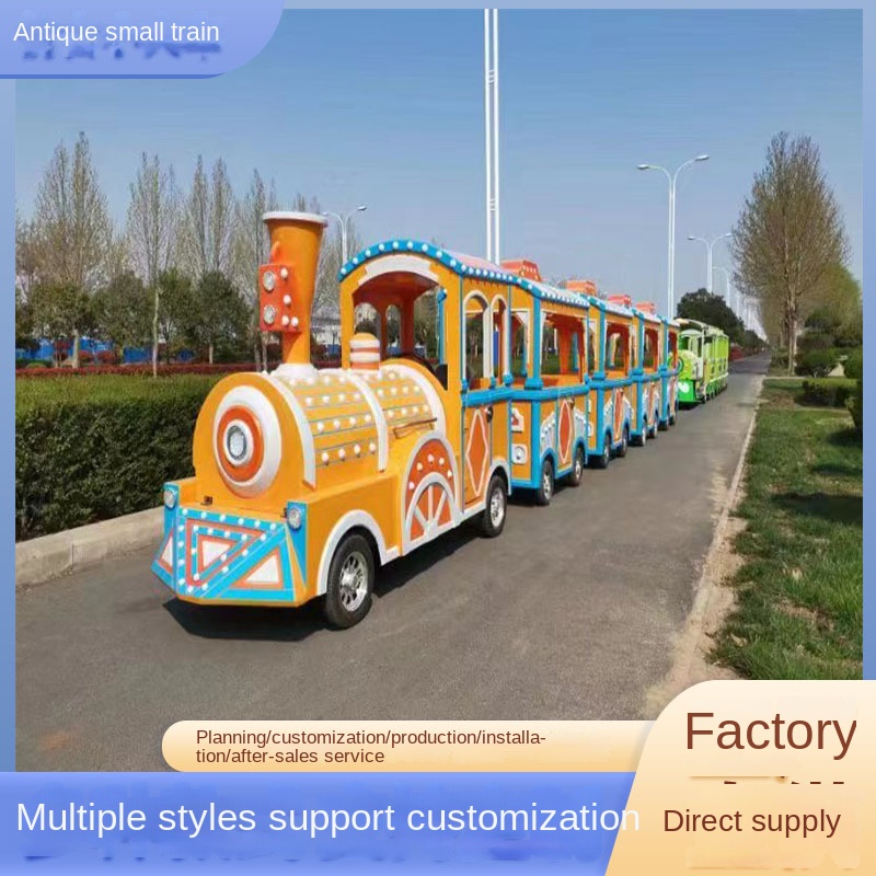 Outdoor Small Train Shopping Mall Playground Steam Track Indoor Outdoor Amusement Park Equipment