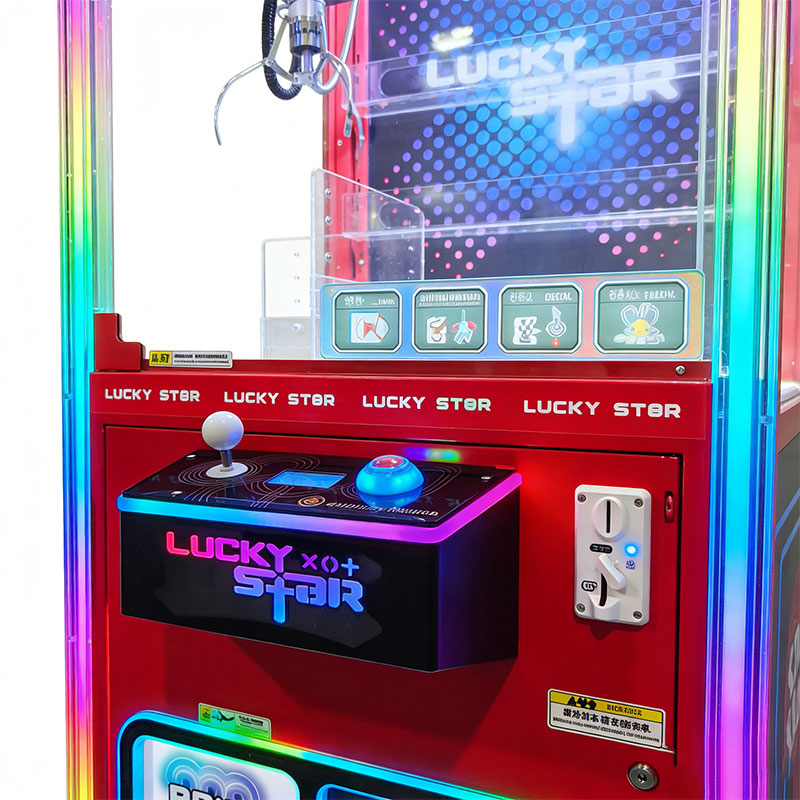 Lucky Star III Clip Claw Machine | Commercial Transparent Arcade Prize Machine RGB LED Lighting Stainless Steel Metal