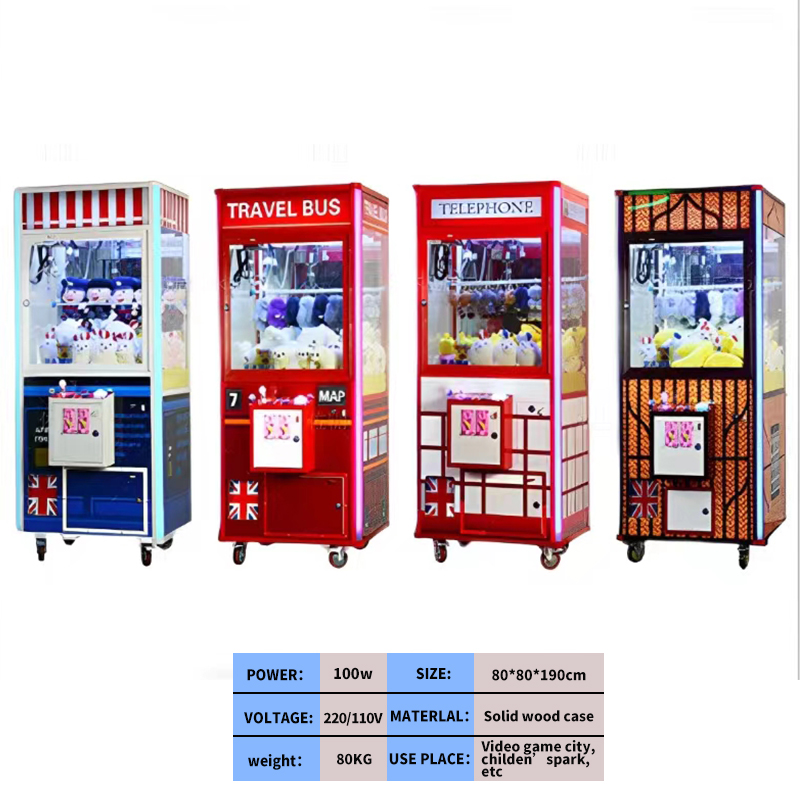 Commercial Stacker Arcade Prize Vending Game Toy Crane Vending Game Machine Claw Crane Toy Vending Game Machine