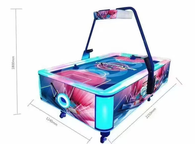 Electric Bubble Hockey Game Table For Family Fun, Transparent Coin Operated Arcade Equipment hockey game machine