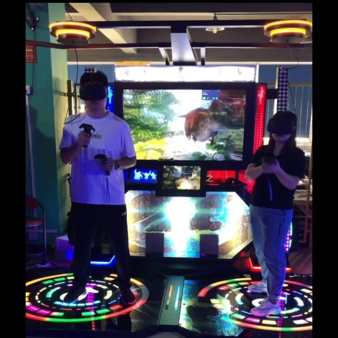 Indoor Amusement Park Coin Operation 2 Players Rhythm  Double Virtual Reality Dance Machine