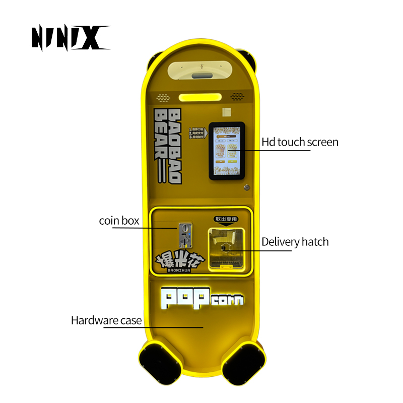 Coin-operated Best-selling Automatic Popcorn Machine Suitable for Cinemas, Bars, Popcorn Vending Machines