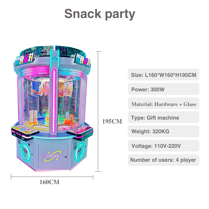 In-room Entertainment Coin-operated Prize Vending Machine Snack Party Nakajima Machine Card Machine for Shopping Center