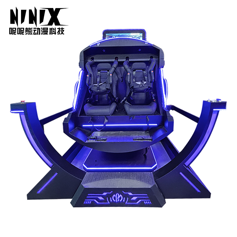 Two Seats 9D VR Motion Simulator Virtual Reality Cinema Machine 360 Degree Egg Chair Amusement Game Equipment VR Experience Ride