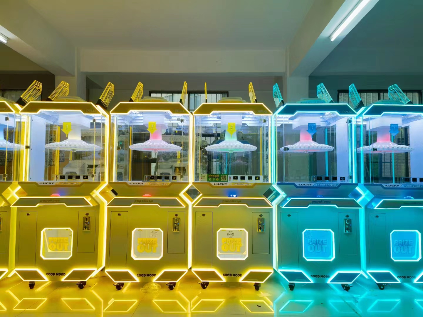40 Clip Space Rabbit Clip Machine Indoor  Facility Clipping Stainless Steel Crimp  Shopping Mall Pendant Gift Game Machine