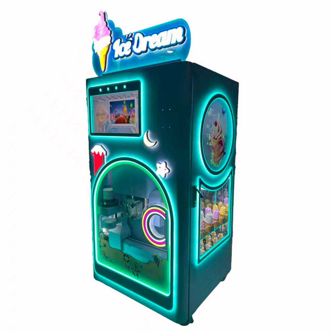 Soft Ice Cream Machine and Diverse Offerings Miken Icecream Spare Parts Wheels Xy-p968s Shineu Soft Ice Cream Machine