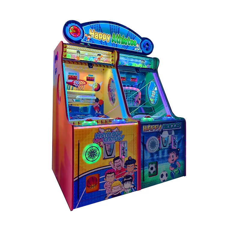 Most Popular Coin-Operated Arcade Machine Football Basketball for Entertaining Children Playgrounds Malls Featuring English