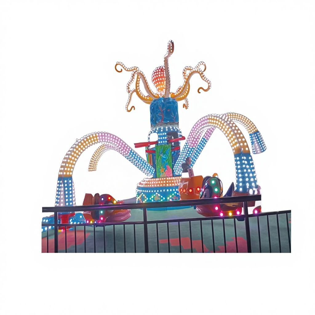 Luxury Giant Octopus Amusement Equipment Park Children's Plaza Rotating Stall Popular Entertainment Facility