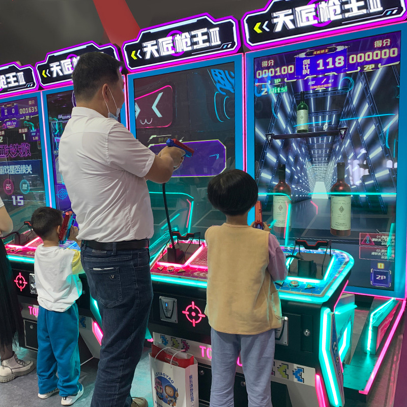 Tianjiang Gun King Large Shooting Target Trendy Digital Sports Experience 1-Year English Coin Operated Arcade Equipment for