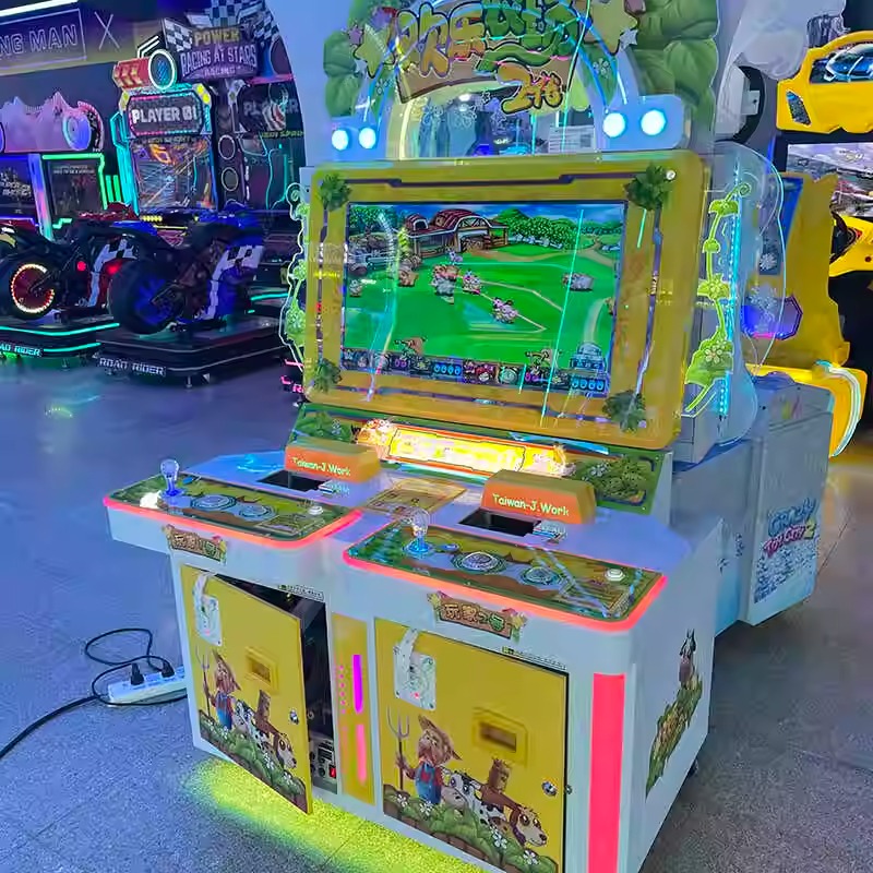 The Happy Farm Game Console in the Game Center, the Cow Beating Lottery Machine, the Reward Lottery Redemption Game Coin Launch