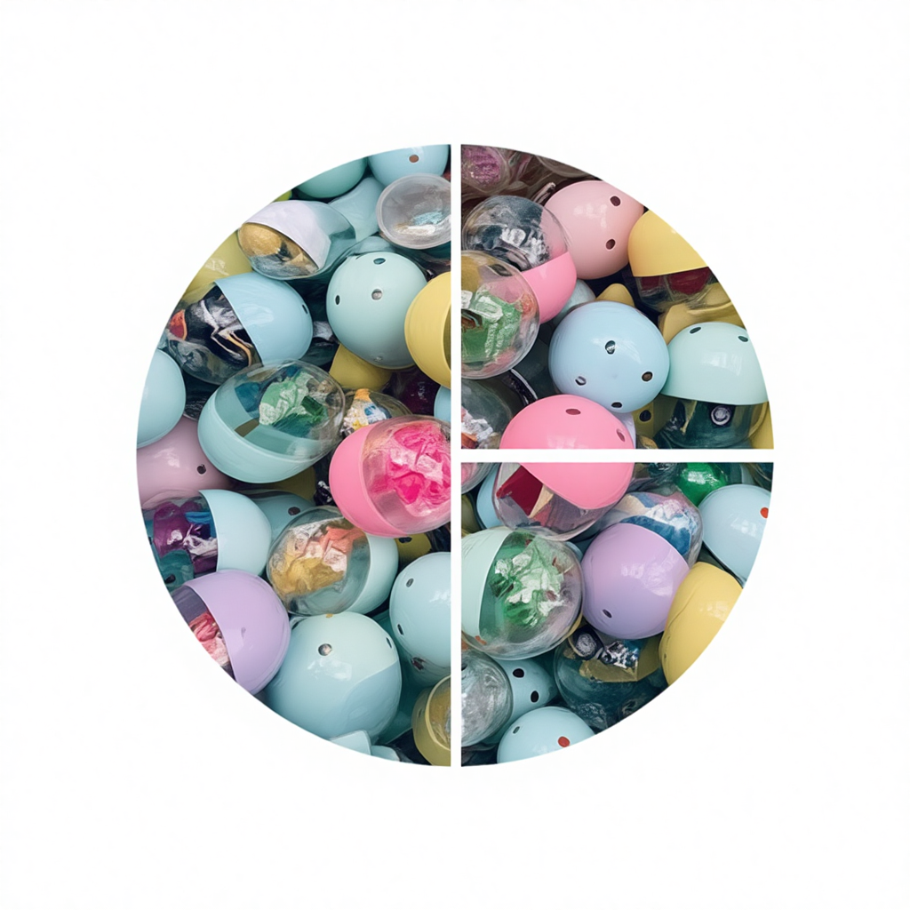 65/75/100mm for Balls with Gifts Plastic Macaron Balls for Vending Machines & Children's Game Machines Mixed Wholesale