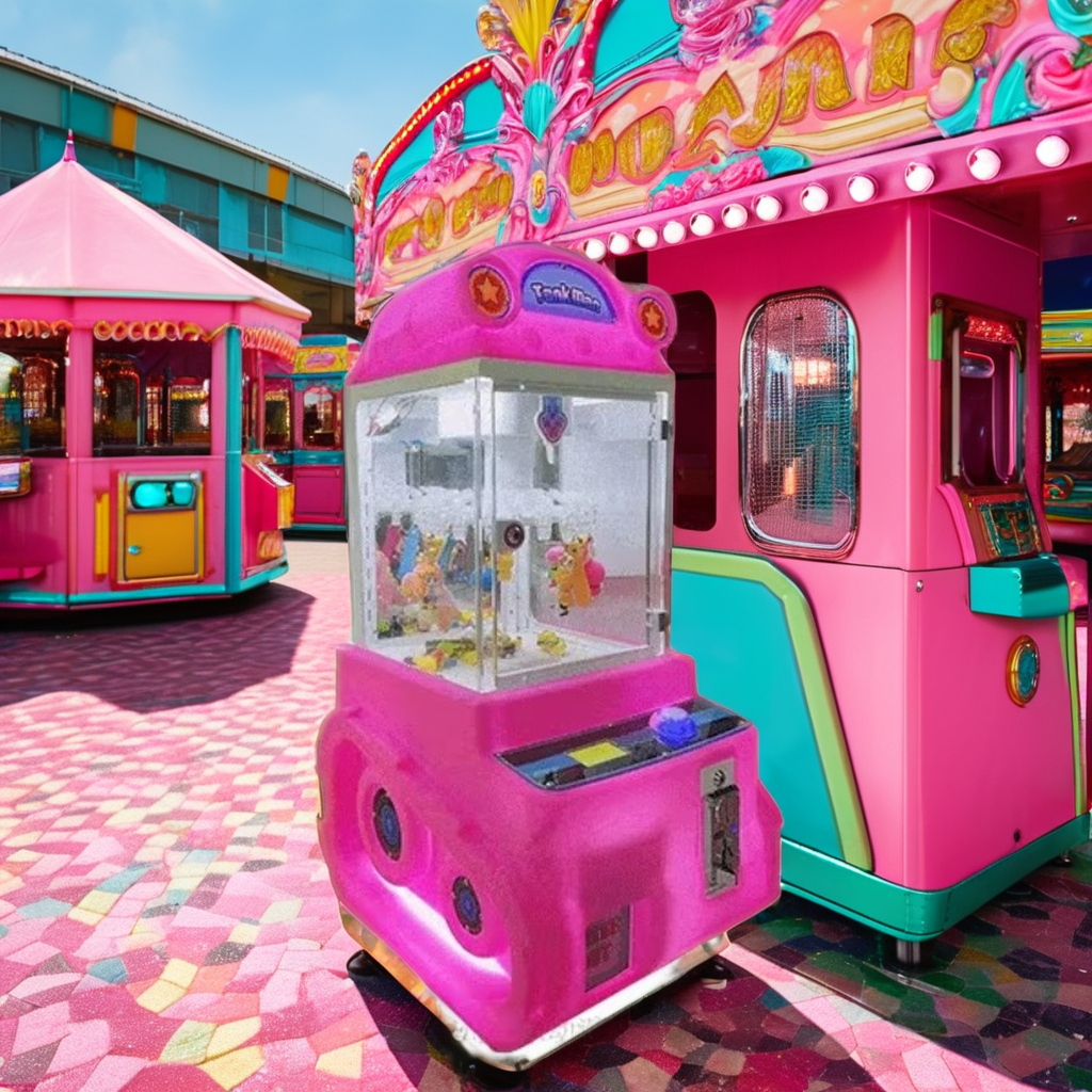 Hot Selling Mini Coin Operated Arcade Games Claw Machine & Crane Kids' Plush Win Always for Coin Pusher