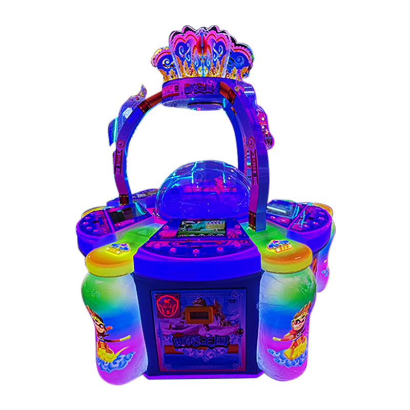 Colorful Lighting Six-Person Interactive Video Game Machine Indoor Coin-Operated Entertainment Equipment for Parents and Kids