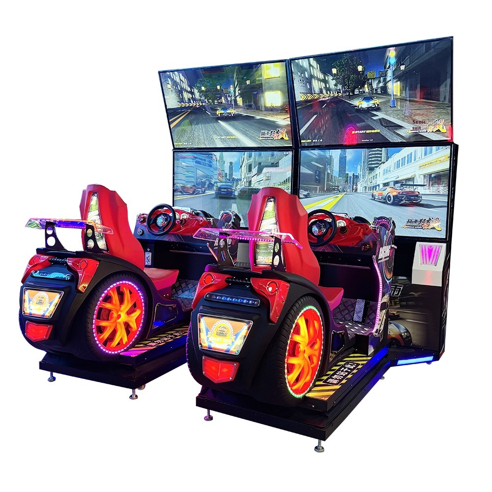 Most Popular Sonic Racing Coin-Operated Arcade Machine Two-Screen Racing Simulator for Amusement in Game City Arcades