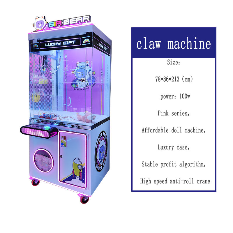 Home Mini Arcade Crane Game Toy Real Prize Grabber Used Claw Machine for Kids Story Doll Collection