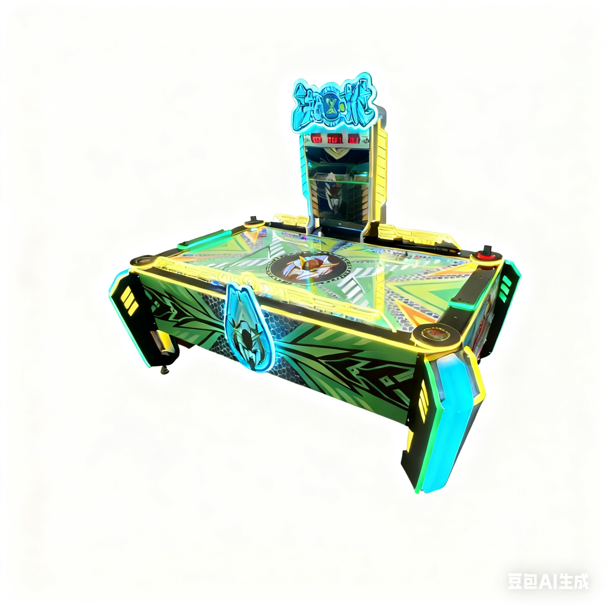 Coin Operated English Air Hockey Table LED Light Arcade Game Machine for 2 Players Indoor Entertainment with 1 Year Warranty