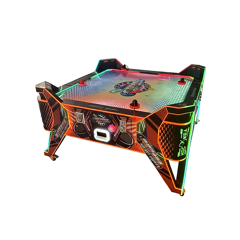Arcade Air Hockey Table Game Machine Coin Operated LED Light Interactive Sports Game Equipment for Amusement Park