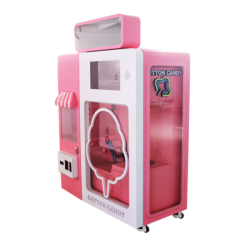 Coin Operated 220v Sugar Vending Games Automatic Fancy Cotton Candy Machine Claw & Crane Machine for Amusement