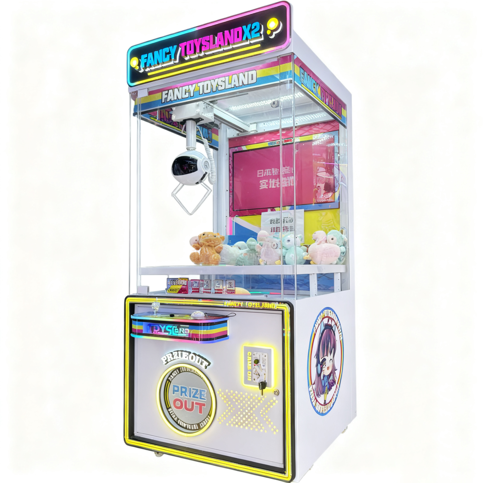 Claw Machine Prize Out Machine Arcade Toy Catcher Game Machine Amusement Equipment Coin Operated Gift Catching Machine