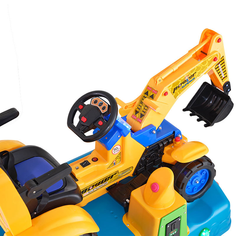 The Best Quality Plastic Children's Car Coin Swing Game Machine in the Car Excavator Toy Modeling Coin-operated Excavator