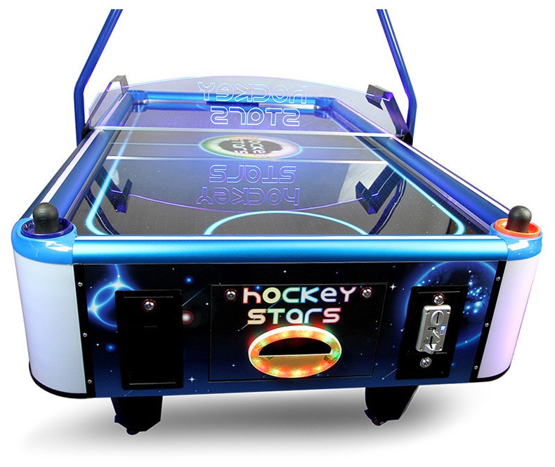Electric Bubble Hockey Game Table For Family Fun, Transparent Coin Operated Arcade Equipment hockey game machine