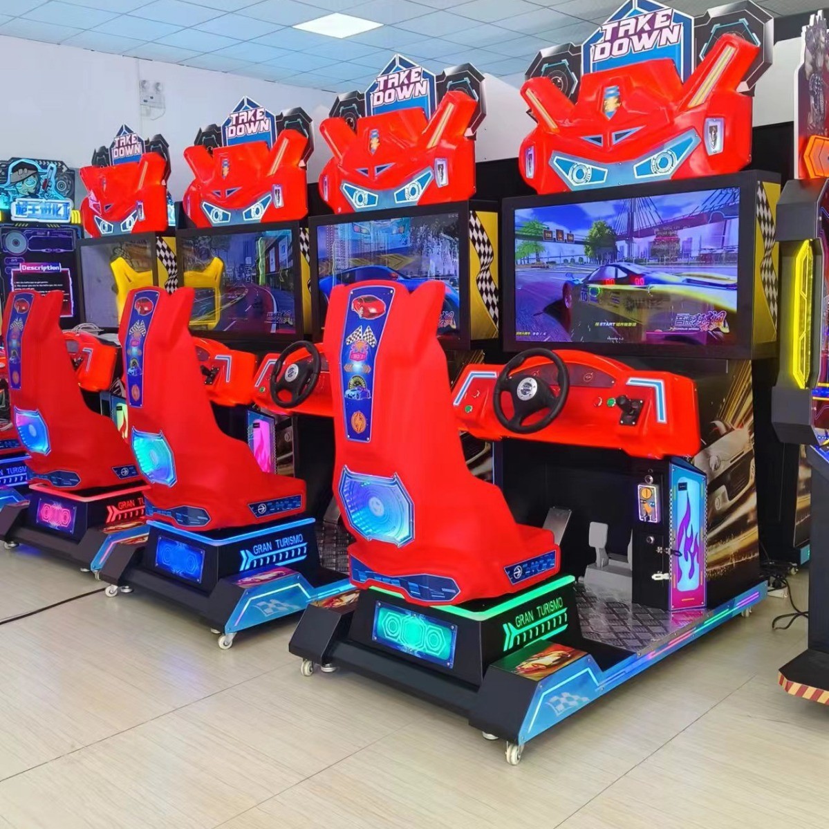 High Quality 32 Inch Large Arcade Racing Simulator New Sonic Speed Car Game Machine Coin-Operated Entertainment Equipment Metal