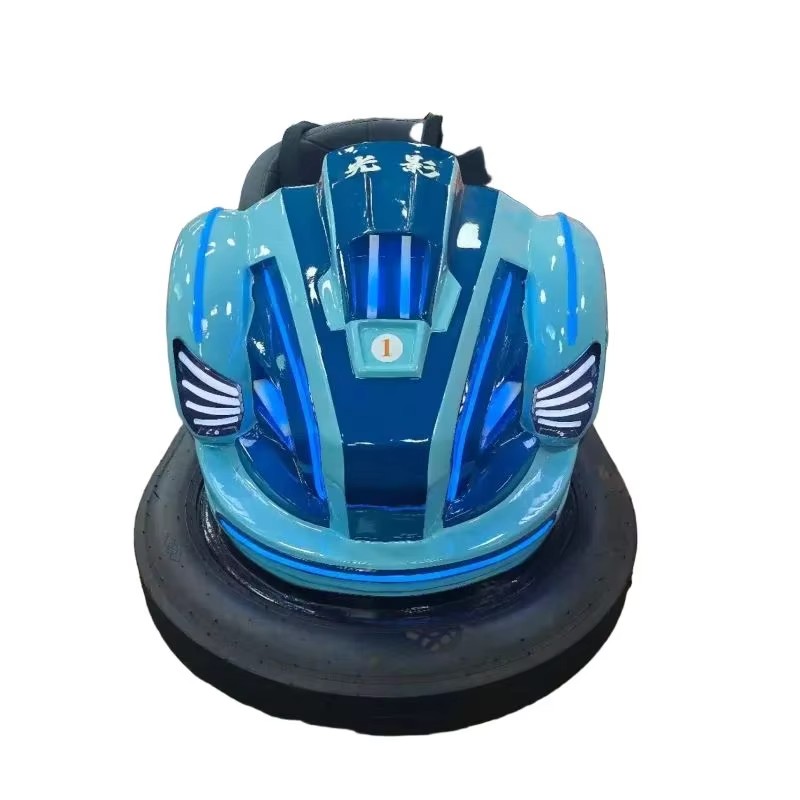 LED Lighted Electric Bumper Car Indoor/Outdoor Recreational Vehicle for Kids Adults Made Durable Plastic Amusement Park