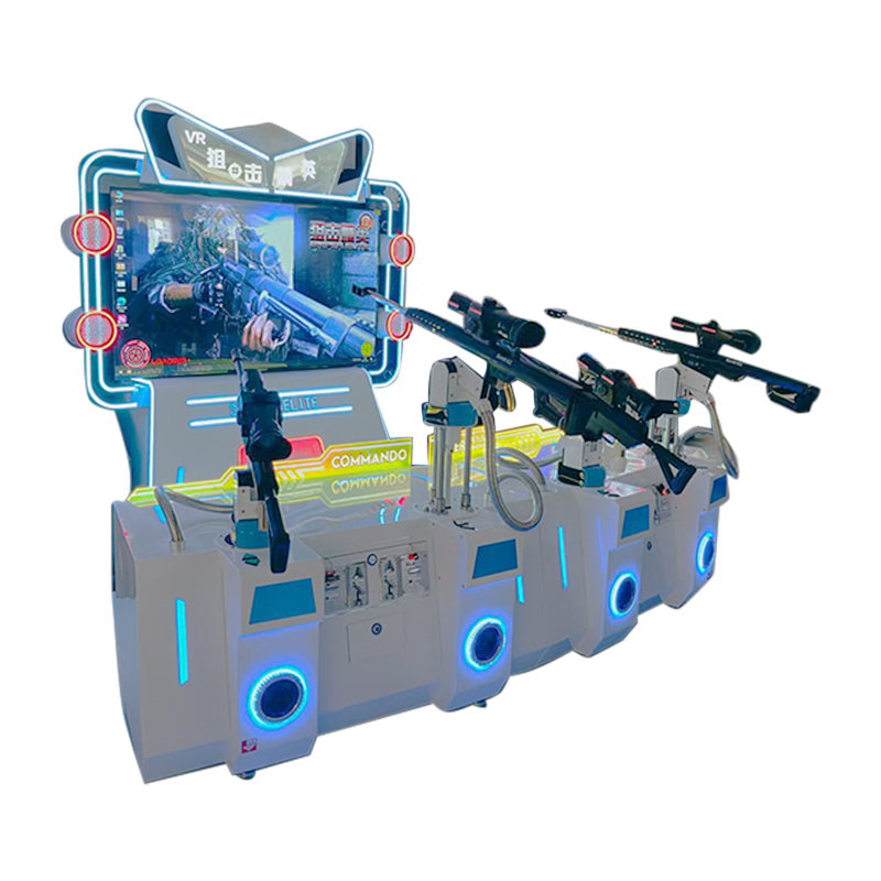 Arcade Shooting Game Machine Gun Simulator Coin Operated Video Game Equipment Interactive Laser Target System for Amusement Park