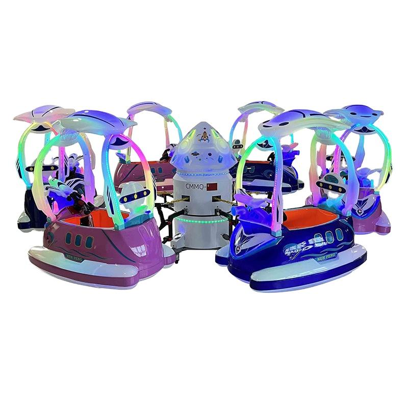 Outdoor Carousel 6 Seats 12 Seats Electric Carousel Cartoon Version of Children's Outdoor Amusement Park Carousel for Sale