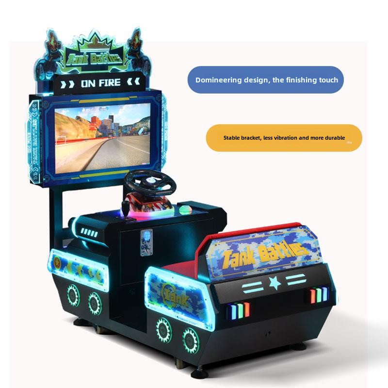Large Commercial Video Racing Gun Machine New Coin-Operated Kids' Game 1-Year Warranty for Mall Supermarket Door Paradise