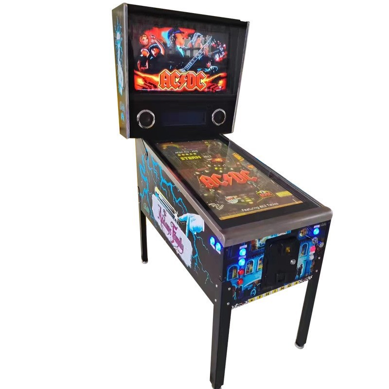 European American Coin-Operated Video Game Pinball Machine 1-Year 6+ Years Entertainment Wooden Bar English Arcade Metal