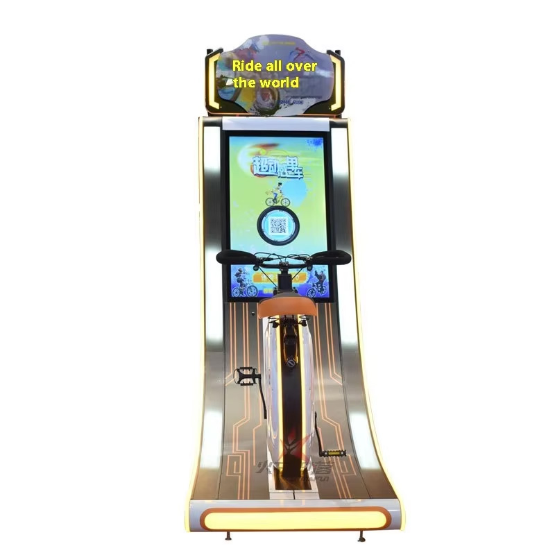 Dynamic World Commercial Coin-Operated Cycling Bicycle Game Machine Kid Playground Amusement Equipment