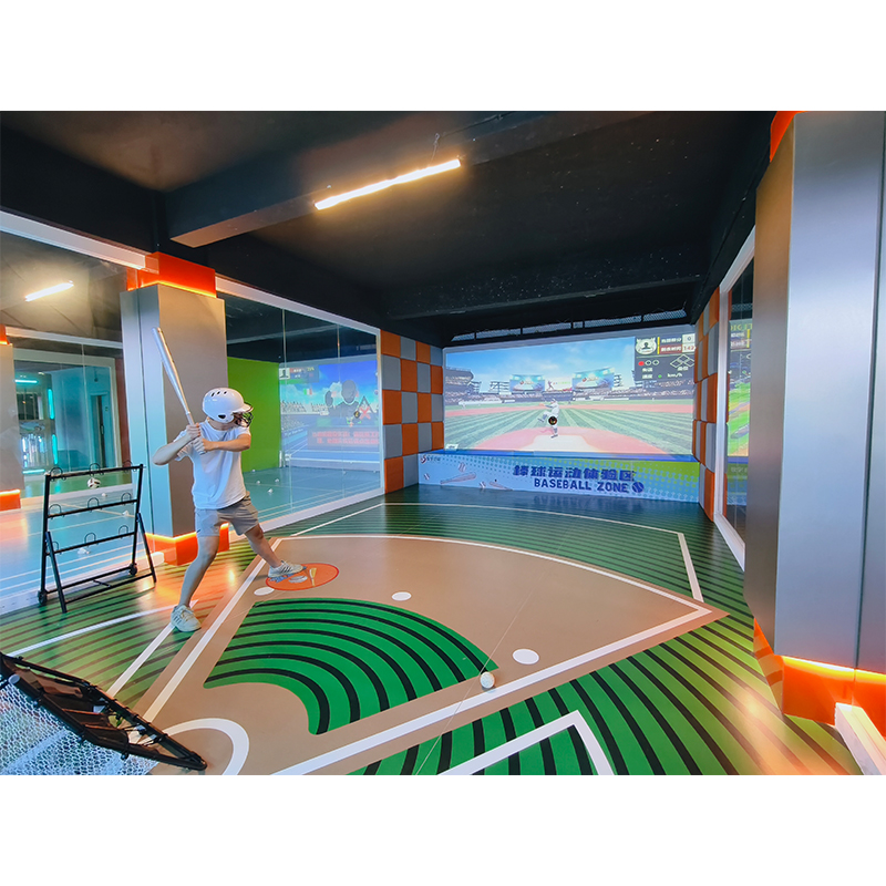 Interactive Indoor Baseball Simulator Machine Virtual Batting Training Game Equipment for Sports Center Amusement Park