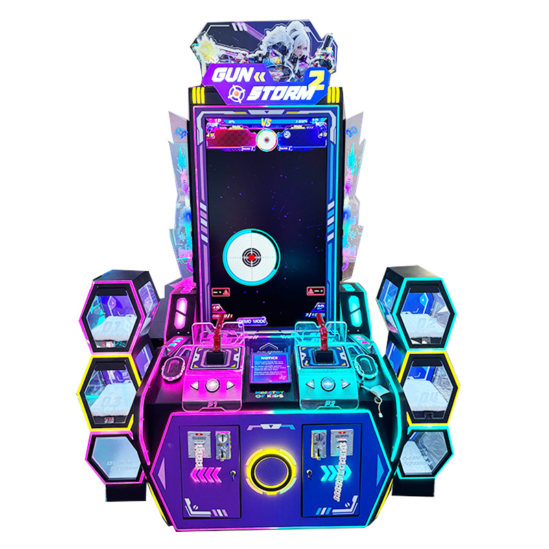 Indoor Entertainment Center Coin Operation Two-person Shooting Simulator Pistol Fast Shooting Simulator Amusement Park Arcade