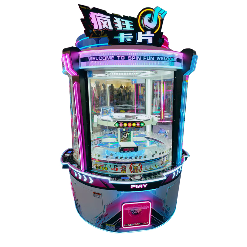 Large Indoor Multiplayer Crazy Card Lottery Game Machine Interactive Four-Player Coin Operated Games