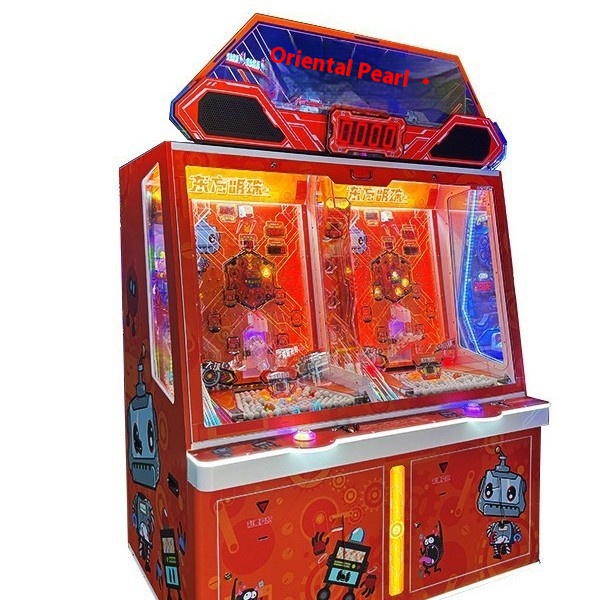 Hot Sale Oriental Pearl Indoor Playground Coin Pusher Ball Game Machine 1-Year Warranty for Kids 6 Years+ Made Durable Plastic
