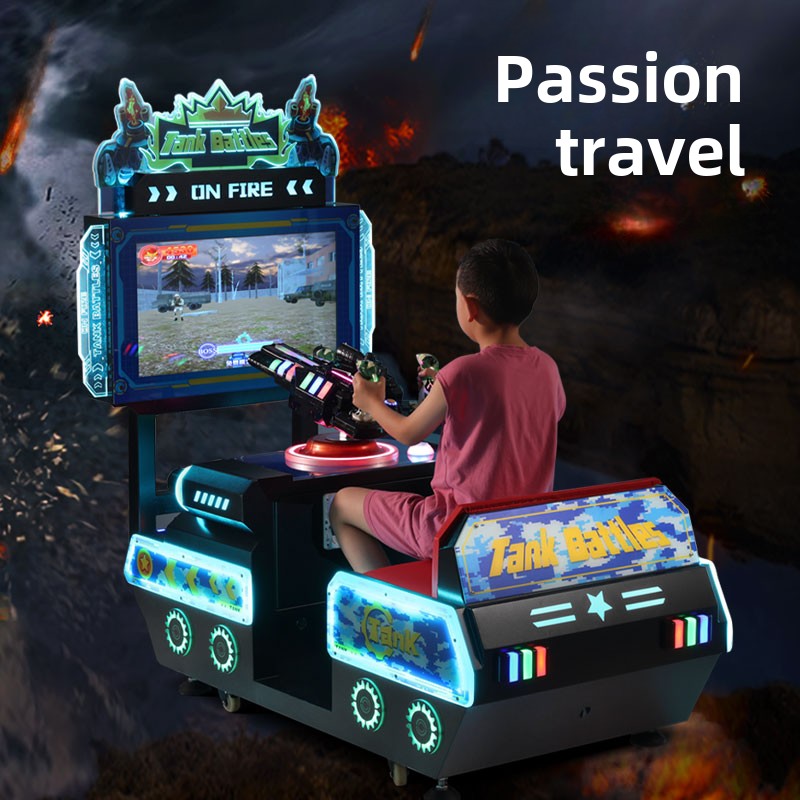 Large Commercial Video Racing Gun Machine New Coin-Operated Kids' Game 1-Year Warranty for Mall Supermarket Door Paradise
