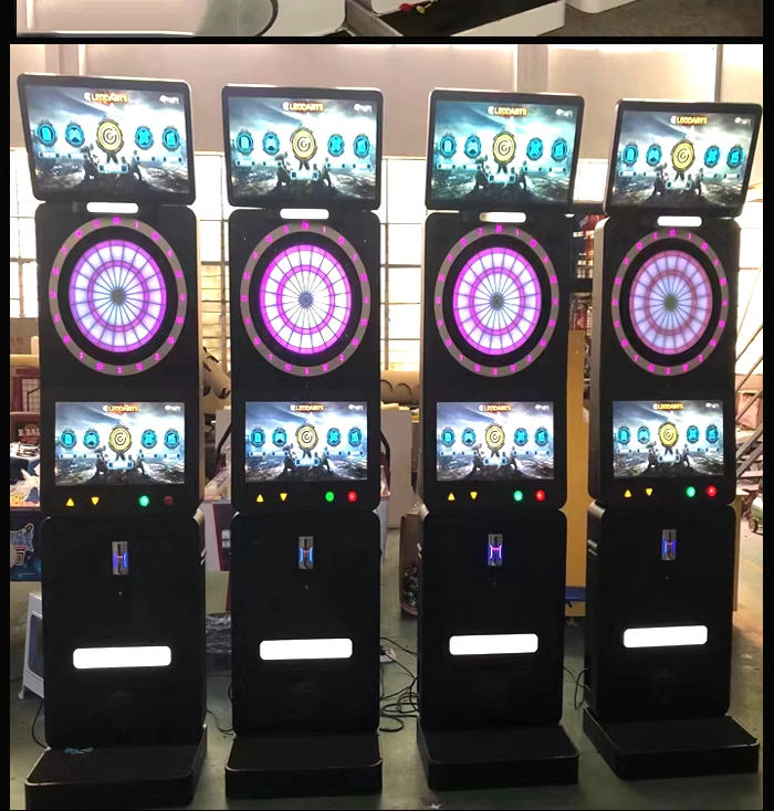 Hot Selling Online Coin-Operated Dart Arcade Game Single Screen Electronic Dart Machine Stereo Display Leisure Entertainment