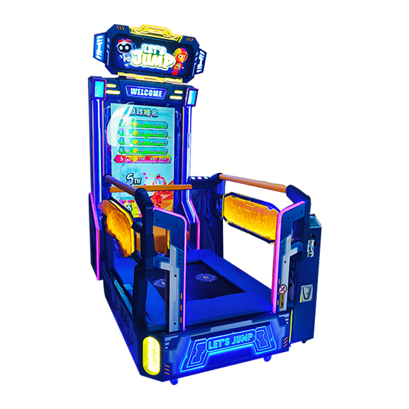 Jump Interactive Arcade Game Machine Coin Operated Fitness Trampoline Game Equipment LED Motion Exercise Game for Amusement Park