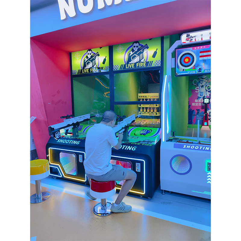 Indoor Coin-Operated 2-Player Shooting Arcade Machine for Kids English Language Boxing Game for Entertainment Venues