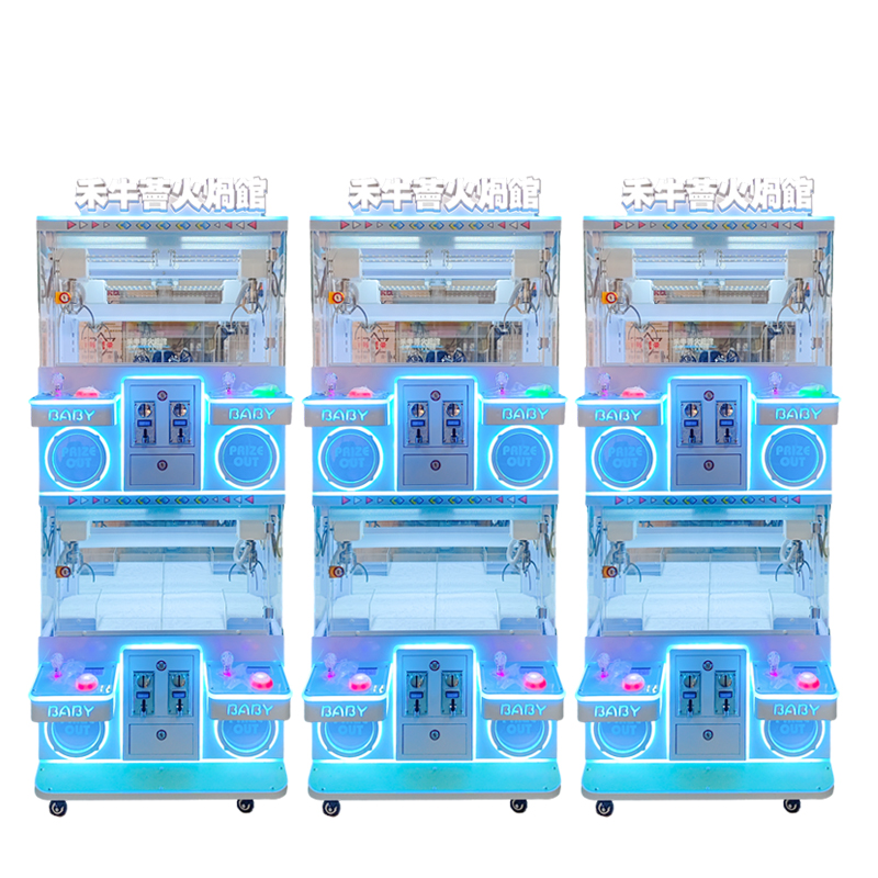 2024 Newest Mini Claw Machine Dolphin Card Football  Doll Machine Miniclaw Doll Machine for 2 Player