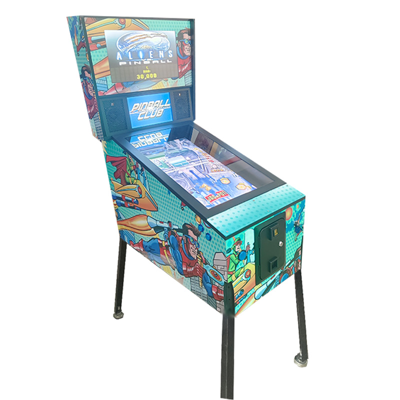 Coin-Operated 66 Game Virtual Pinball Bally Tables Family Entertainment Mini Metal Future Visual Club 66 Virtual 2 Screens