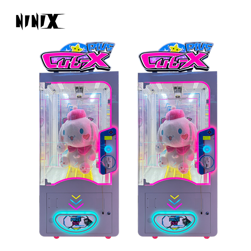 Factory Direct Sale Coin Operated Games Scissor Cut Prize Doll Claw Machine Big Toys Shear Machine Cat-Claw-Machine
