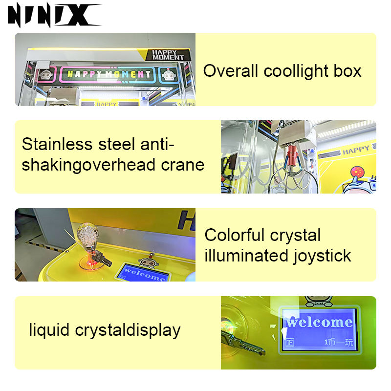 Children's Coin-Operated Claw Machine Crane Toy Interactive Park Play with Parents-Doll Machine