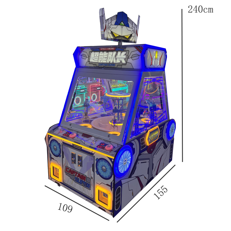 Colorful Plastic Toy Crane Simulator Vending Machine Coin-Operated Joystick Controlled for Shopping Mall Gift Giving