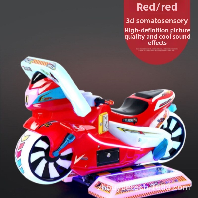 Indoor Children's Motorcycle Electric Racing Arcade Game Equipment with PP Plastic Single Player Coin-Operated Manufacturer